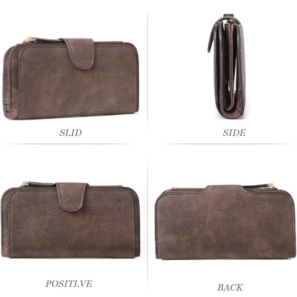 CLUCI Women Brown leather Wallet. Brand New - Picture 6 of 6